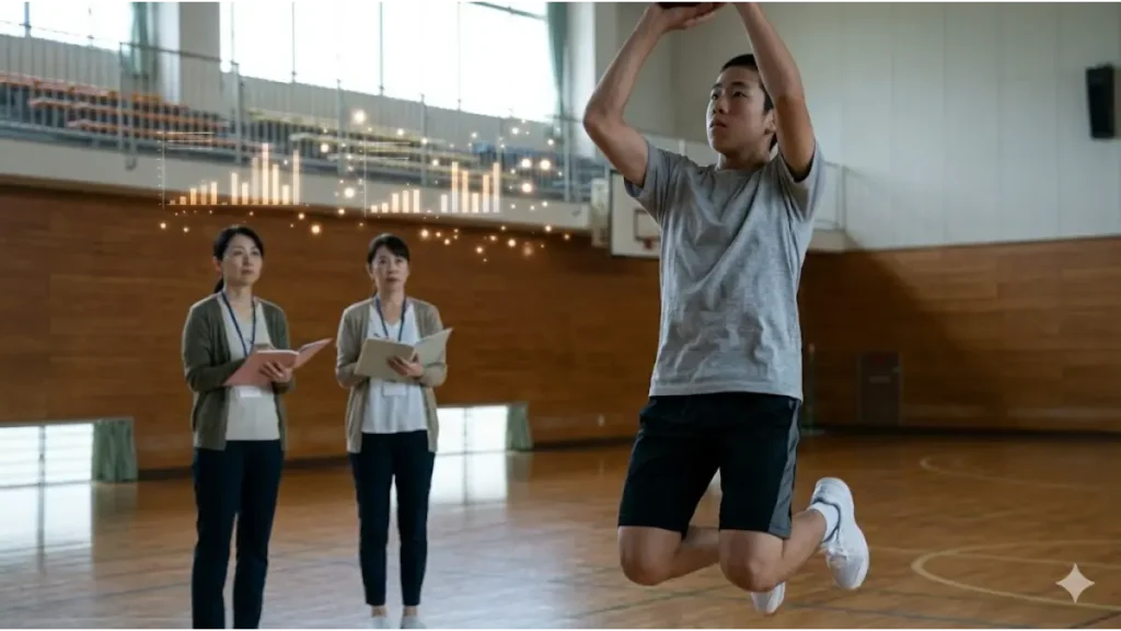 強豪バスケ部の実態：158cmの日本人少年が体格逆転を誓い、家族の戦略的サポートを得てジャンプショットを放つ瞬間。