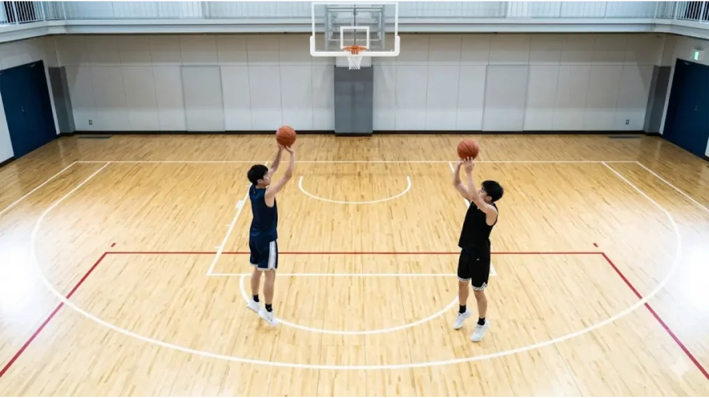 バスケの1モーションシュートと2モーションシュートの違いを比較