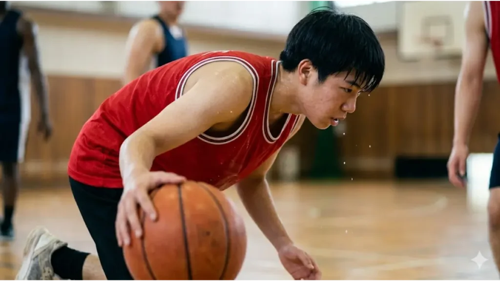 バスケ部員の激しい一人練習によるエネルギー消費量、日本人選手