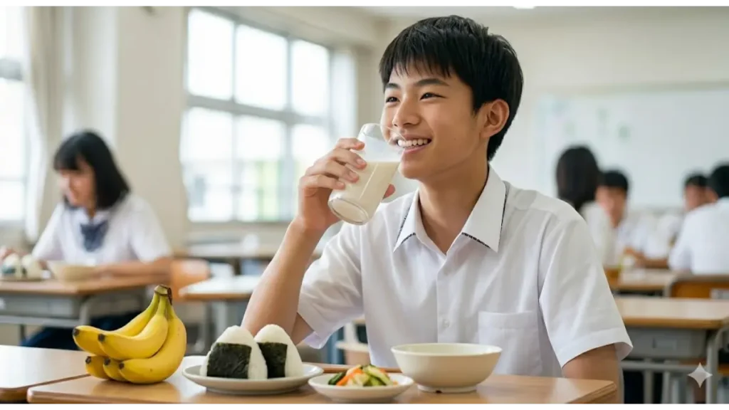 成長期の筋肉としなやかな体格をサポートする栄養補給のイメージ